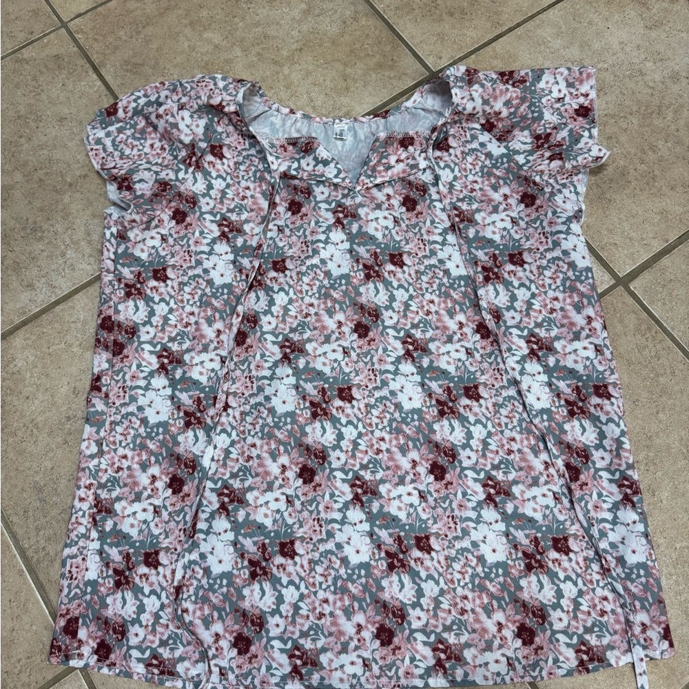 Floral Print Women's Top